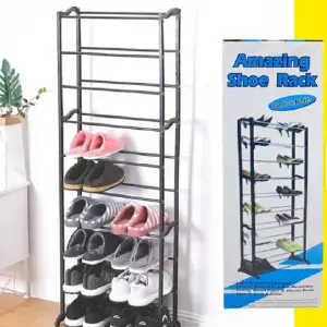 Organizador de Zapateros de 10 Niveles: ¡Dile Adiós al Caos en tu Cuarto! - Organizador zapatero 10 niveles