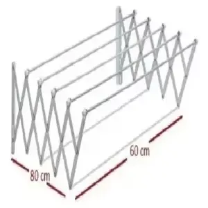 Tendedero Plegable: Solución Compacta y Eficiente para tu Ropa - Tendederos De Ropa Plegable 60x80 Cm, Al