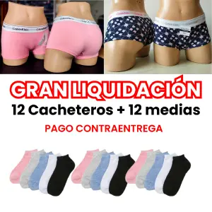 6 Pares de Calcetines de Algodón CK: Suave Comodidad para Todo el Día - 6 CACH ALGODON CK 6 PARES DE MEDIAS