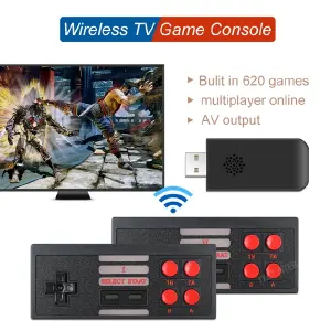 Consola Inalámbrica 620 Juegos con 2 Mandos - Consola inalambrica 620 juegos 2 mandos