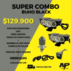 Combo Buho Black: Elegancia y Funcionalidad en tu Día - Combo buho black