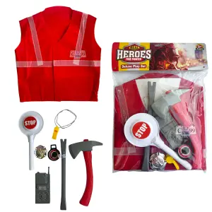 ¡Conviértete en un Héroe con el Kit de Bomberos para Niño! - Kit De Bomberos Para Niño Disfraz