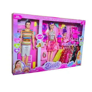 ¡Encanta a tus Hijos con la Familia Juguete Niñas Vest! - Muñeca Muñeco Familia Juguete Niñas Vest