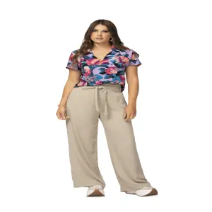 Blusa Elegante de Poliéster Stretch: Comodidad y Estilo Ref 8652 - BLUSA EN POLIESTER STRECH REF 8652