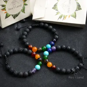 Pulsera de los 7 Chakras con Esencia: Equilibrio y Armonía - Pulsera 7 chakras + Esencia