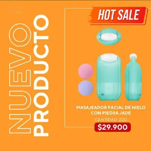 Rejuvenece Tu Piel: Masajeador Facial de Hielo "Piedra J" - Masajeador facial de hielo  con piedra j