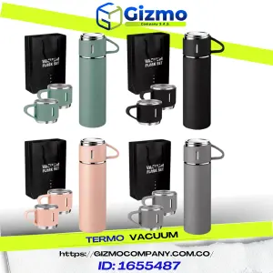 Termo Vacuum 3 Tazas Frío-Caliente: ¡Mantenga sus bebidas a la temperatura perfecta! - Termo Vacuum 3 Tazas Frio Caliente