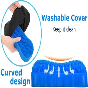 Alivio y Soporte Cervical Inigualable con Cojín de Silicona Gel - CojIn Silicona Gel Cuello Cervical Funda
