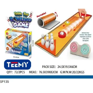 Juego de Mesa Bolos con Mini Pista: ¡Diversión Garantizada! - Juego De Mesa Bolos Con Mini Pista