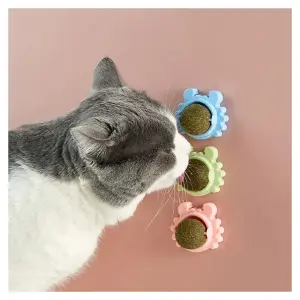 Bola Giratoria de Catnip para Gatos: ¡El Juguete Perfecto para tu Amig@ Felino! - Crab Cat Catnip Bola Giratoria Hierba X3