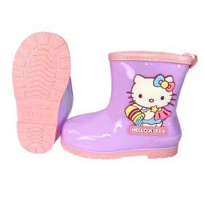 ¡Protege a tu Pequeña con Estilo y Diversión! - Bota Lluvia Hello Kitty 14CM080