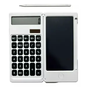 Calculadora Avanzada de 12 Dígitos con Bloc de Notas Integrado - Calculadora 12 Digitos Con Anotador Piza