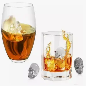 Molde para Hielo en Forma de Calavera: ¡Enfría Tus Bebidas con Estilo! - Molde Para Hielo En Forma De Calavera