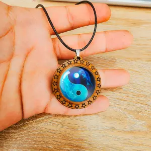 Collar Yin Yang: Equilibrio y Estilo Unisex - Collar Yin Yang Yinyang Yin Yan Unisex