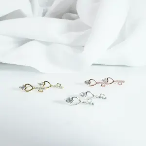 TRIO ARETE RODIO LLAVE: Elegancia y Estilo Inconfundibles - TRIO ARETE RODIO LLAVE
