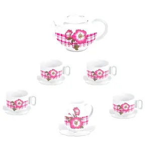 Set de Tetera con Pocillos, Platos y Cubiertos: El Arte de Compartir Momentos - Set Te Tetera Pocillos Platos Cubiertos