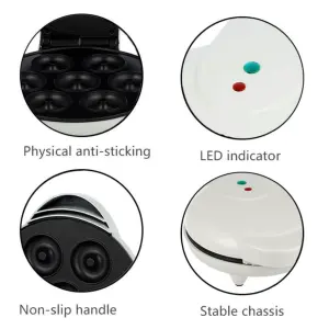 Máquina para Hacer 7 Mini Donas Caseras: ¡Diversión Dulce en Minutos! - Maquina Para Hacer 7 Mini Donas Casera