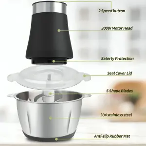 Molino Picador XRoyal XY-520: Potencia y Eficiencia para tu Cocina - Molino Picador 2L XRoyal XY-520
