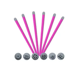 Set de 6 Pinceles para Uñas: ¡Crea Manicuras Impecables! - Set Pincel para Uñas X 6 DP