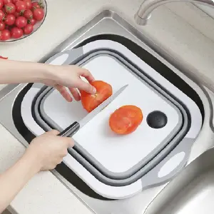 CESTA PLEGABLE CON TABLA PARA PICAR: ¡Tu Aliada Perfecta para el Aire Libre! - CESTA PLEGABLE CON TABLA PARA PICAR