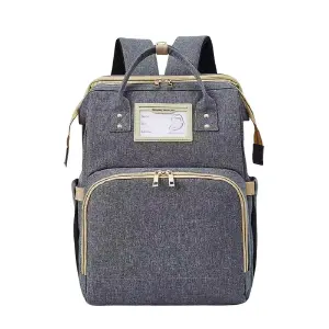 Morral Pañalera Portátil Multifuncional: La Solución Perfecta para Viajes con Bebé - Pañalera morral Bebé Tipo Cuna Portatil