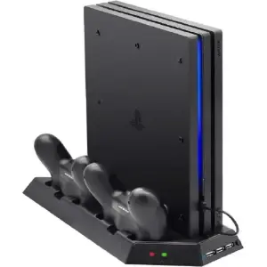 Base Vertical Refrigerante para PS4: Mantén tu Consola Fresca y Lista - Base Vertical Refrigerante controles Ps4