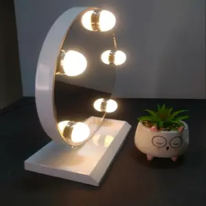 Espejo LED Redondo Hollywood: Ilumina Tu Belleza - Espejo led redondo Hollywood