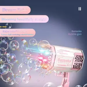 ¡Dispara Diversión sin Fin con la Pistola Bazuca de Burbujas! - Gun Bazooka Bubble Toy