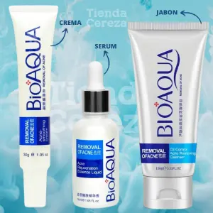 KIT BIOAQUA ANTIACNE X3 PRODUCTOS: Tu Solución Completa para una Piel Sana - KIT BIOAQUA ANTIACNE X3 PRODUCTOS