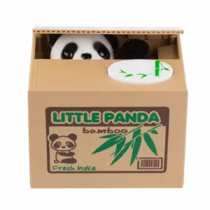 Alcancía Encantadora de Panda: ¡Ahorra con Estilo! - Alcancia diseño panda