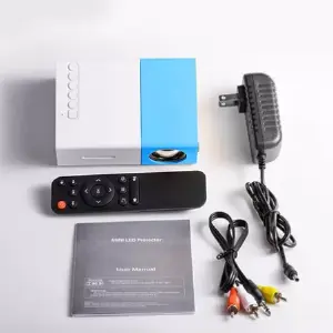 Mini Proyector LED Portátil YG-300: ¡Tu Cine en Cualquier Lugar! - MINI PROYECTOR LED PORTATIL YG-300(AZUL)
