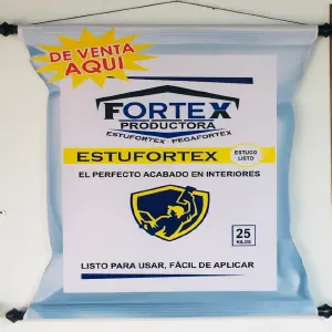 ESTUCOLISTO FORTEX: La Solución Definitiva para Acabados Duraderos y Profesionales - ESTUCOLISTO FORTEX  x 25 Kg,