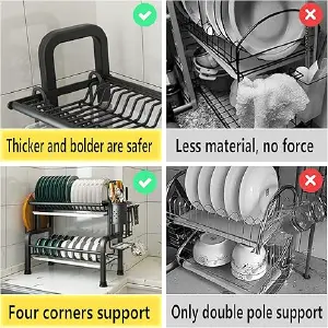 ESCURRIDOR DE PLATOS METÁLICO 2 NIVELES - ESCURRIDOR DE PLATOS METALICO 2 NV
