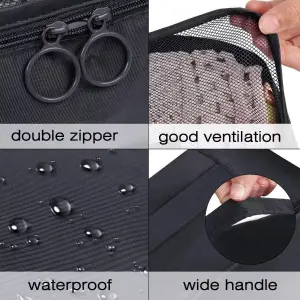 Organizador de Viaje Definitivo: ¡Tu Kit Esencial en Negro! - Organizador Kit Viajero 7 Unidades Negro