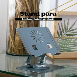 Soporte Giratorio para Laptop y Tablet: Comodidad y Versatilidad sin Límites - Stand para Laptop y tablet giratorio