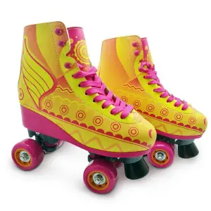 ¡Deslumbra con los Patines Rayo de Sol! - Patines rayo de sol 4 ruedas con luz