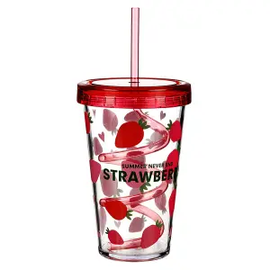 Termo Vaso Pitillo Espiral Tapa Fresa
