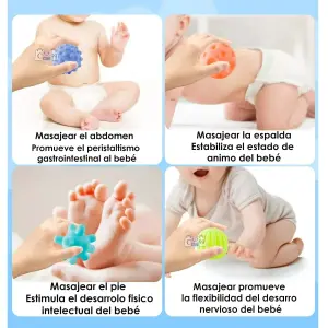 Pelotas Sensoriales para Bebés: Pack x6 - Pelotas Sensoriales Para Bebes Pack X6