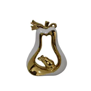 Elegante Adorno de Pera para el Hogar: Toque de Diseño Único - Decoracion adorno para hogar diseño pera