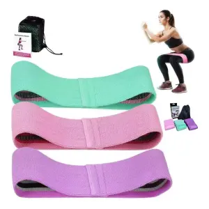 🔥 ¡Transforma Tu Entrenamiento con Nuestras Bandas Elásticas en Tela X3! 💪 - 💪💯🦵BANDAS ELASTICAS EN TELA X3 💪💯🦵