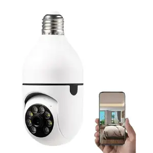 Cámara IP Bombillo Robot V380: Vigilancia Inteligente en Tu Hogar - Camara IP Bombillo Robot App V380 Wifi