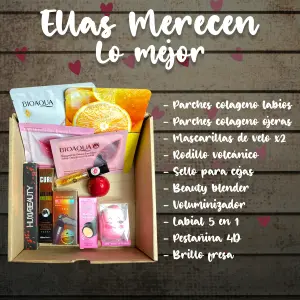 Estuche Día de la Mujer: Maquillaje y Velo Adicional - CAJA DIA MUJER MAQUILLAJE+ VELO ADICIONA