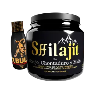 Shilajit Original + X-Bull Jarabe: Tu Dúo Dinámico para la Vitalidad - Shilajit Original + X-Bull Jarabe 120mL