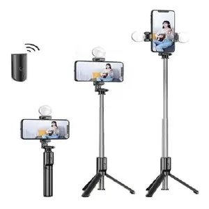 Palo Selfie Profesional con Aro de Luz Integrado - palo selfie con aro