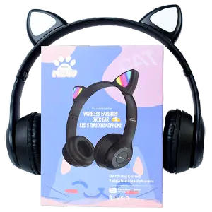 Diadema Bluetooth CAT MZ47 Negro: Sonido Inmersivo y Confort Total - Diadema Bluetooth CAT MZ47 Negro