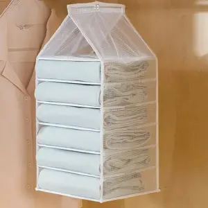 Organizador Colgante de Clóset de 6 Niveles: ¡Adiós al Desorden! - Organizador Colgante De Clóset 6 Niveles