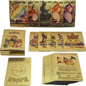 CARTAS POKEMON DORADAS X 55 ¡EDICIÓN COLECCIONISTA! - CARTAS POKEMON DORADA X 55 METALIZADAS