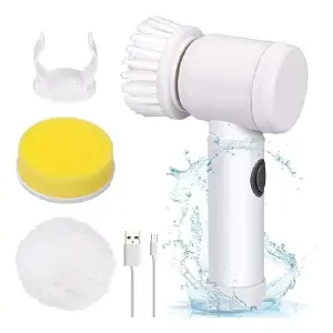 Cepillo Giratorio 5 En 1: ¡Revoluciona Tu Limpieza! - Cepillo Giratorio 5 En 1 Limpieza Profun