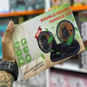 Ventilador Doble para Coche: Frescura Constante en Movimiento - Ventilador doble carro cigarrera