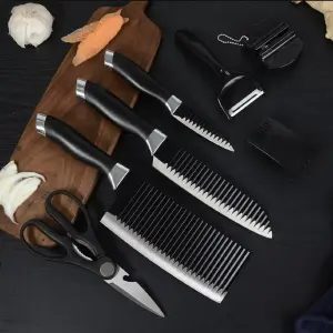 Set de Cuchillos Profesional x 7 Piezas - CUCHILLOS SET X 7